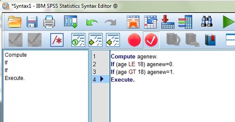 example of spss code