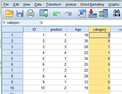 spss code categorical variables